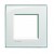 Placa ornament 2 module Aquamarine Bticino Living Light